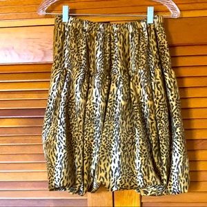 Animal Print Bubble mini skirt size S